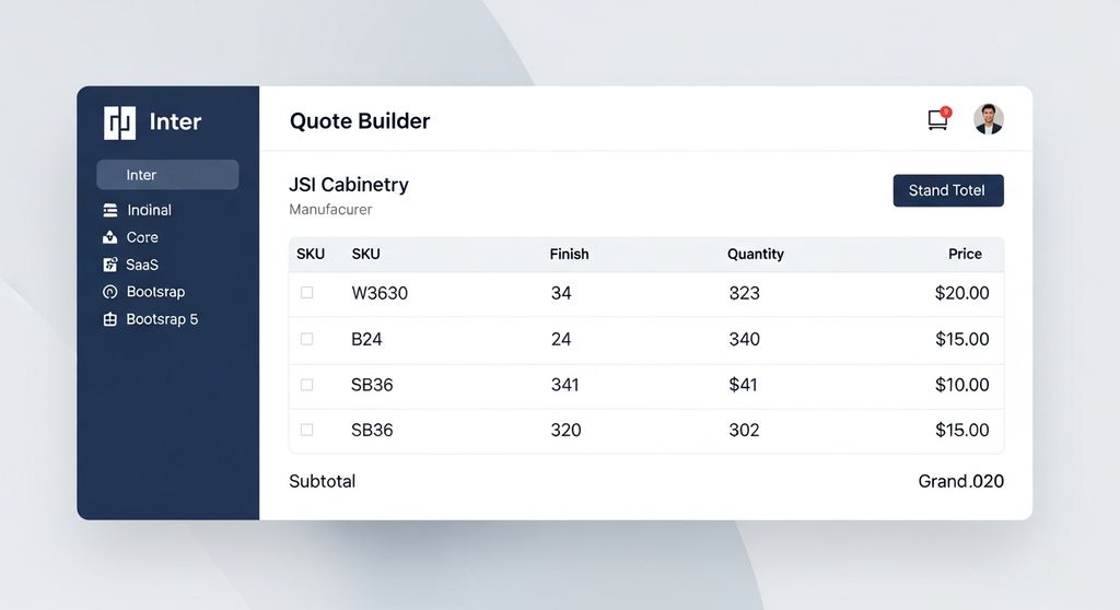 Quote Builder Interface